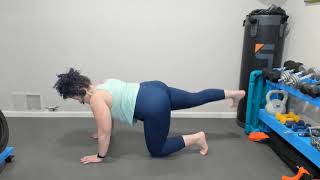 How to do donkey kick with a fire hydrant combo!