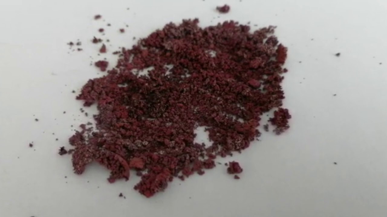 Kupferherstellung aus Kupferoxid und Kohle