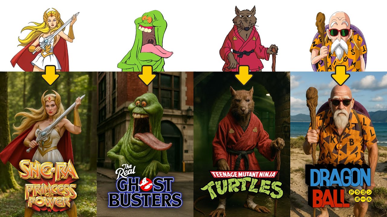 The 12 Best Cartoons of the 1980s — Part 2 — Reimagined in Real Life | Ultra-Realistic AI Edition
