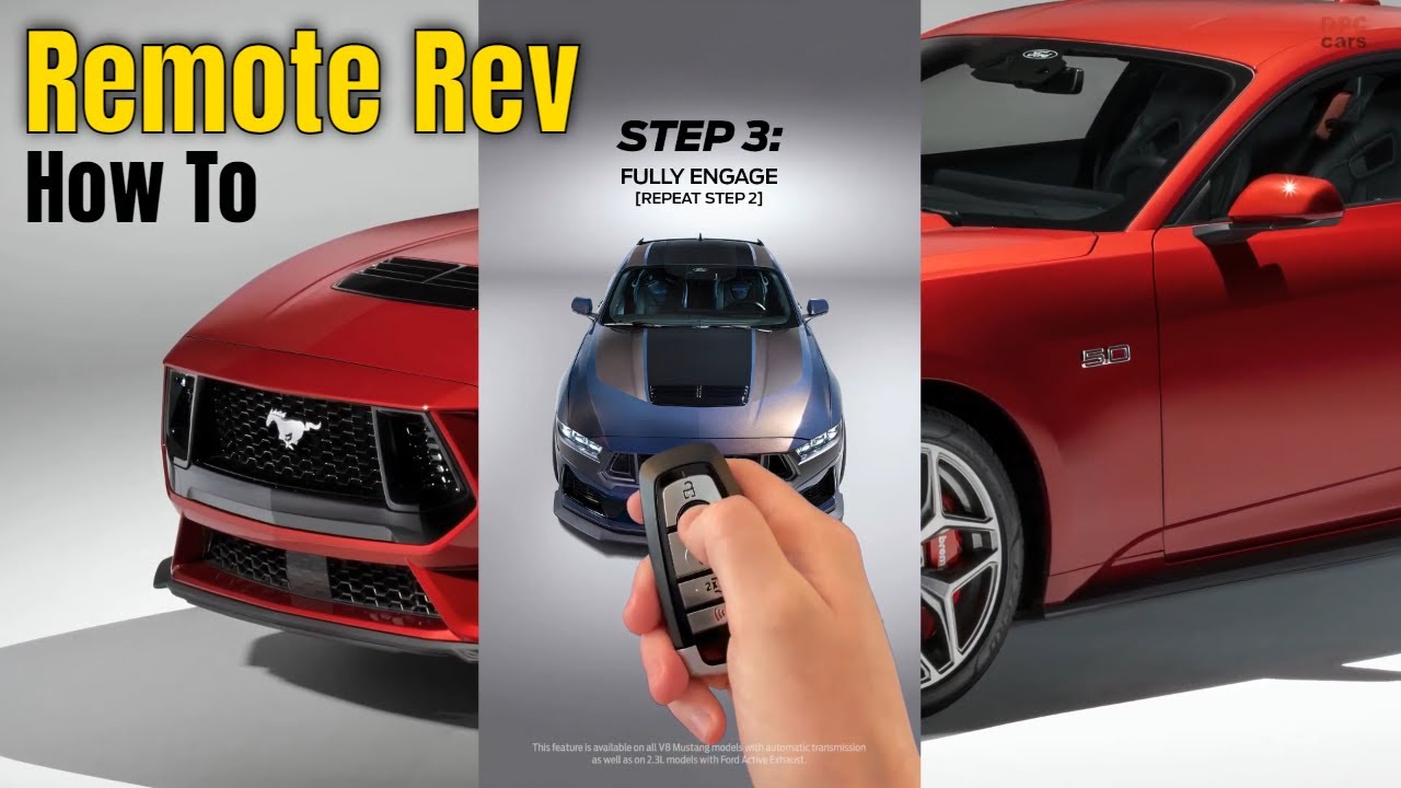 2024 Ford Mustang Remote Rev Feature How To YouTube