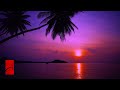 Acoustic Guitar Music With Sunset Beach Waves (1 Hour)