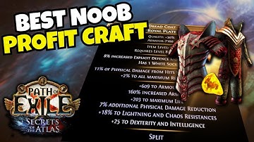 How I (a Moron) made 100 Div Crafting Body Armors in POE 1