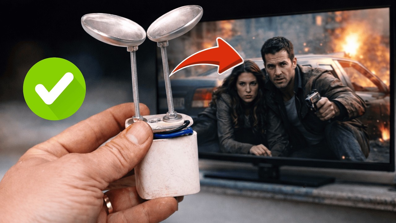 An Old Craftsman’s Trick! Get TV Signal Using Scrap Aluminum Cans