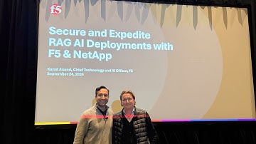 Kunal Anand speaks to RAG AI Deployments with NetApp & F5