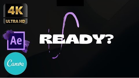 Countdown 4K Black Playful Animated Youtube Intro Video - No Copyright - After Effects - Canva