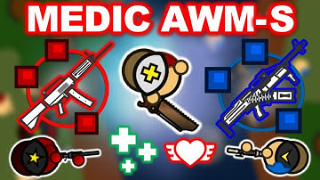 LUCKIEST 50V50 GAME! || AWM-S + MINIGUN as Medic! - Surviv.io