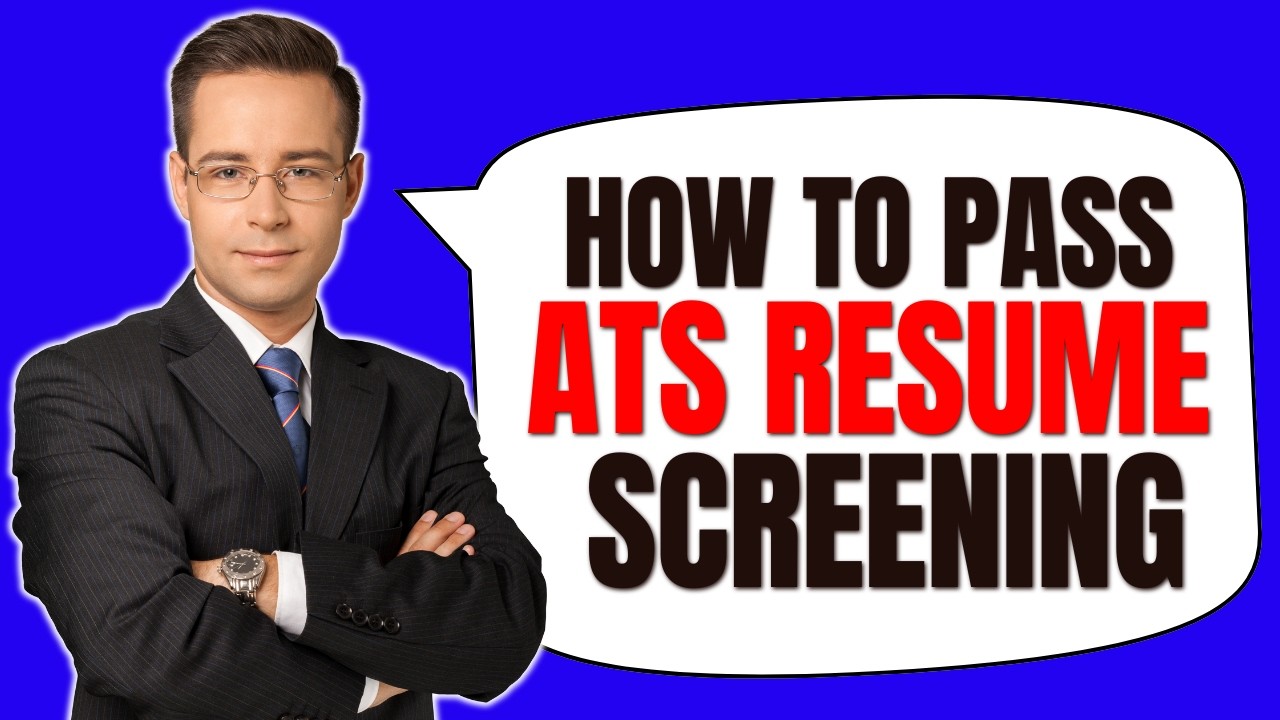How to Pass ATS Resume Screening - YouTube