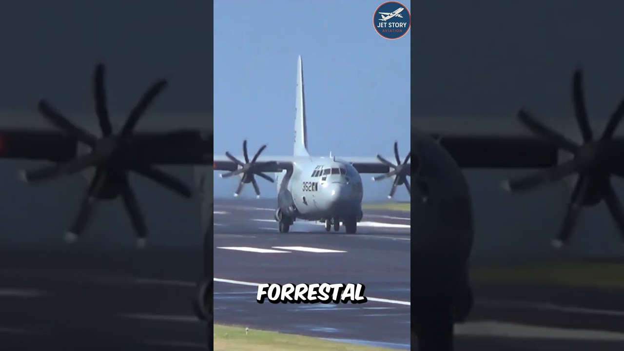 The Largest Plane Ever to Land on a Carrier – C 130’s Insane USS Forrestal Mission! 🚢✈️