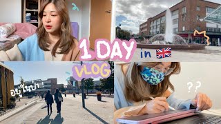 1 Day Vlog in University 🇬🇧, เรียน pre-sessional / เดินเล่นใน city centre 📚✨ | Numob_