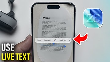 iOS 26 : How To Use Live Text