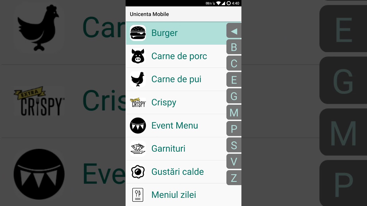 MobileCenta preview (native mobile app Unicenta frontend)