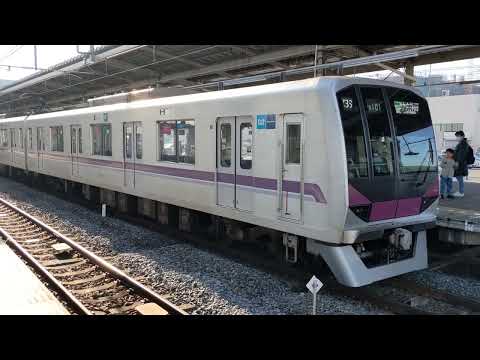 東京メトロ08系08-101F 回送列車 南栗橋駅発車シーン