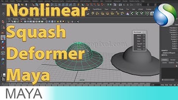 Nonlinear Squash Deformer Autodesk Maya Tutorial