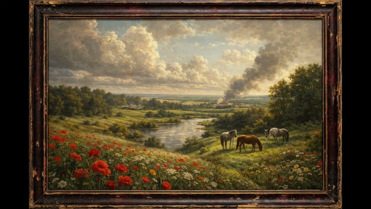 LIVE 🔴  Ukrainian Steppe Live Stream | Horses & Poppies | Relaxing Nature Ambience 🌾🐎