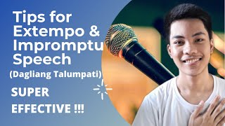 How to Effectively Deliver an Extempo or Impromptu Speech (Dagliang Talumpati) | School Hacks