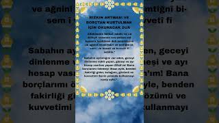 Rızkın Artması Ve Borçtan Kurtulmak Için Oku Resimi