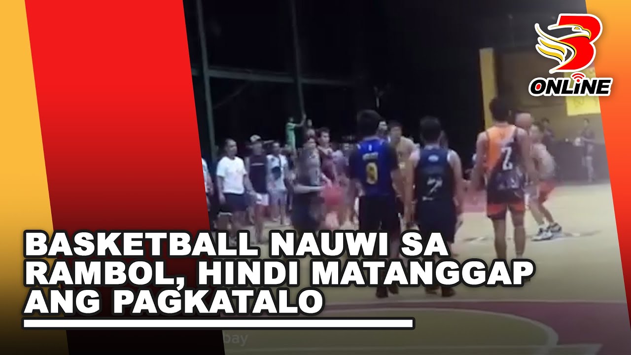 Basketball nauwi sa rambol, hindi matanggap ang pagkatalo - YouTube