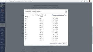 Canvas - Change Grading Scale to Round Up Grade