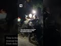 Jordanian rescuers pull toddler from rubble in Venezuela