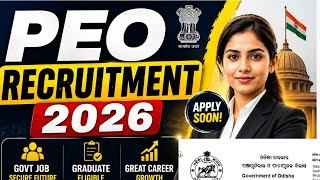 PEO Recruitment 2026//1503 PEO Vacancy 2026//OSSSC PEO Recruitment 2026//PEO Vacancy 2026