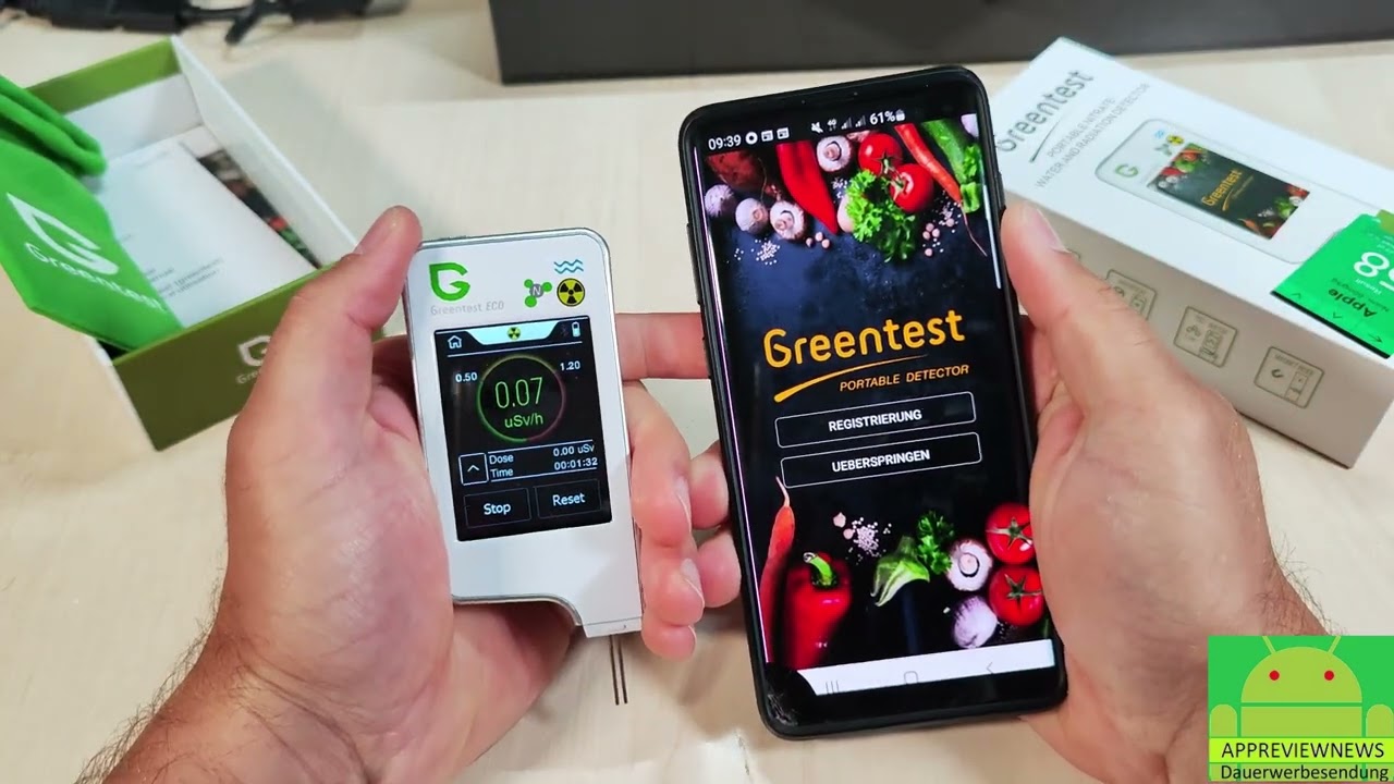 Greentest ECO Geigerzähler Nitrat Tester & Wasserhärte Analyse in einem mit APP klein & kompakt