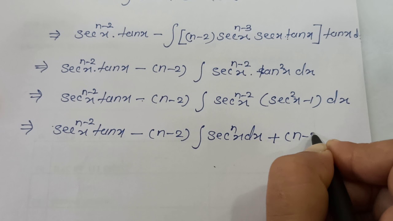 Reduction Formula Sec nx YouTube Reduction Formula Sec nx YouTube