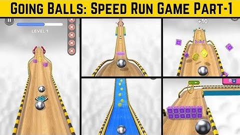 Going Balls : 5x Speed Run Mobile Gameplay Walkthrough Android, iOS Ball Run (Level 11-15)