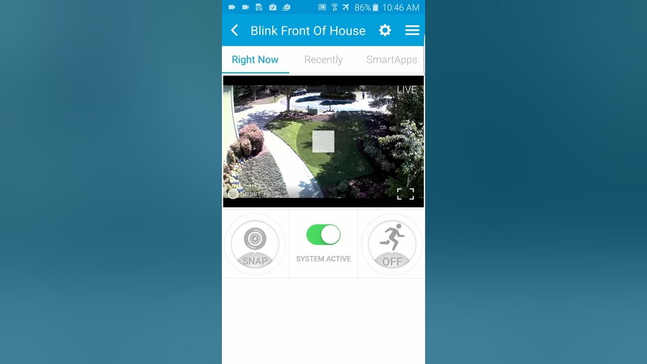 Blink Camera Live on SmartThings YouTube
