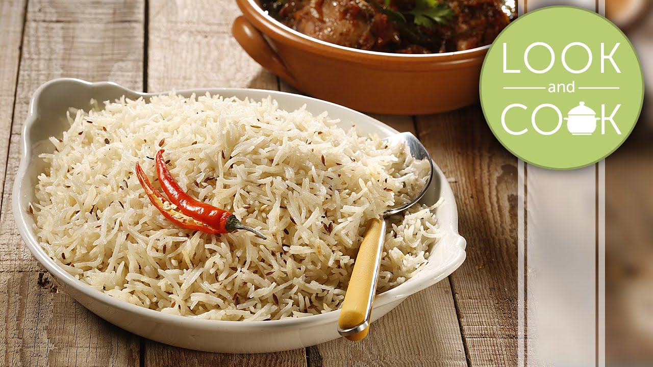 Jeera Rice Recipe Look and Cook step by step recipes How to cook
