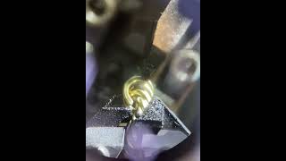 LASER welding on a FASTI mod. CL - 1.1mm solid GOLD WIRE