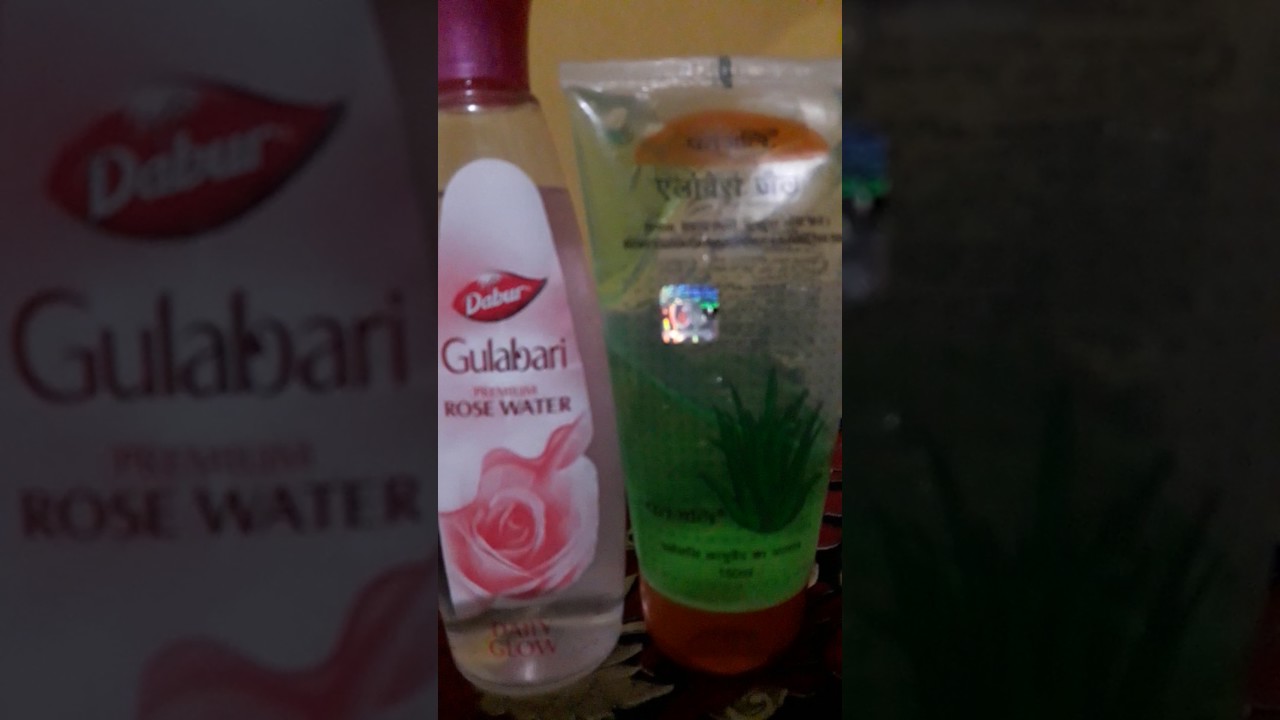 aloe vera rose water toner