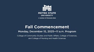Fall Commencement 2025 Morning Session: 11:00am