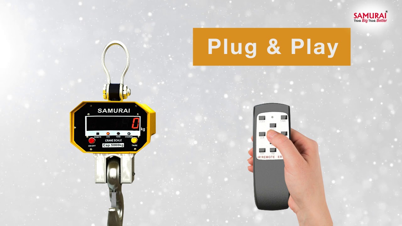 Digital Crane Weighing Scale | Samurai Technoweigh India Pvt. Ltd. | samuraiscales.com