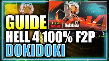 DokiDoki F2P 100% Hell IV Guide - 4 5-Stars, 3 SRs - No Apex Units ⁂ Etheria Restart