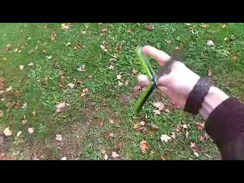 Balisong Slo-mo: Reverse behind the 8 ball, advanced