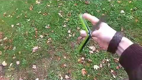 Balisong Slo-mo: Reverse behind the 8 ball, advanced