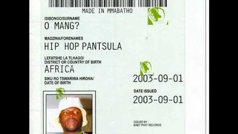 Hip Hop Pantsula - On My Own (remix)