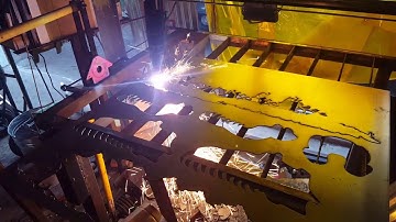 DIY linuxcnc plasma gantry dialed in