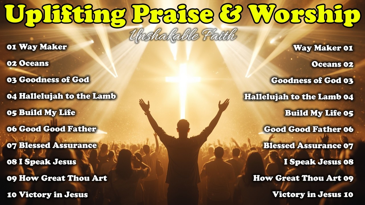 Uplifting Praise Worship for Unshakable Faith | Way Maker, Oceans, Goodness of God