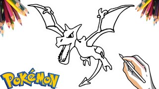 COMO DESENHAR O POKÉMON AERODACTYL | HOW TO DRAW POKÉMON AERODACTYL