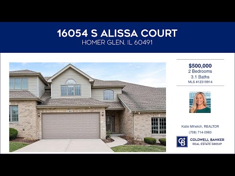 16054 S Alissa Court, Homer Glen, IL home video tour