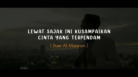 PUISI CINTA - LEWAT SAJAK INI KUSAMPAIKAN CINTA YANG TERPENDAM | MUSIKALISASI @UjadMahardika