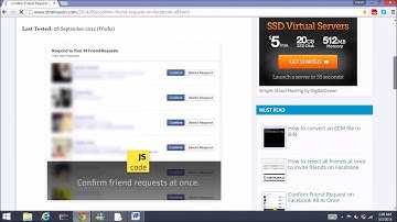 Tutorial for how to confirm all facebook friend requests on facbook at ones