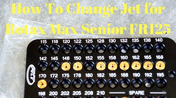 How To Videos Series: How To Change Jets for Rotax Max Senior FR125