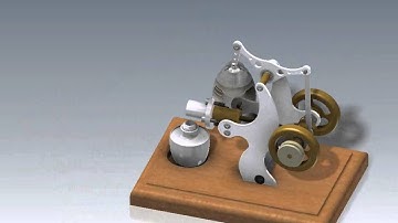 Autodesk Inventor - Inventor Studio Animation (STIRLING ENGINE)