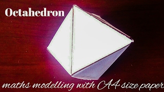 octahedron | maths model celestial planetary platonic shape 3d shapes using paper