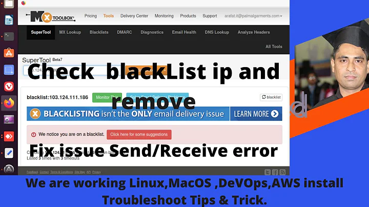 Check  blackList ip and remove