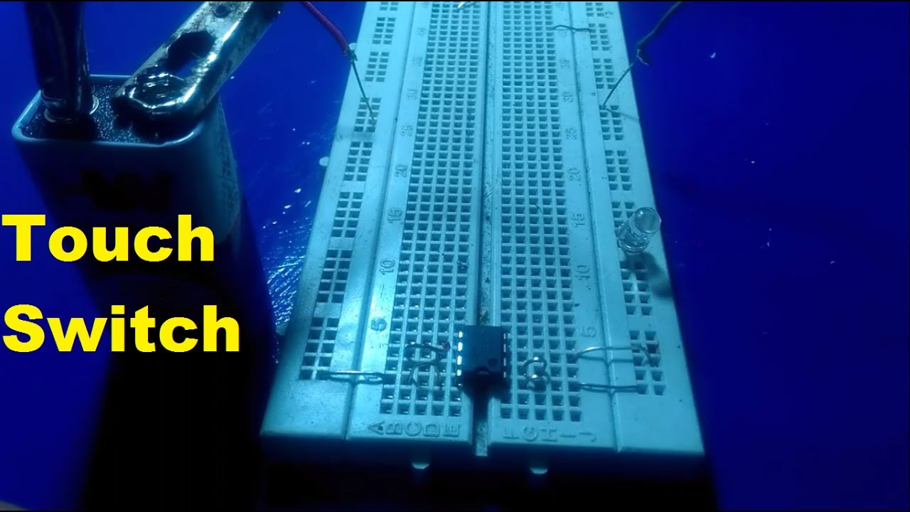 Make a simple on off touch switch sensor at home - YouTube