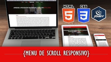 Como hacer un Menú de Scroll Responsivo | HTML5, CSS3 Y JQUERY Dinámico