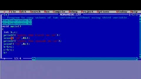 C Programming || Program to swap values of two variables without using third variable || Tech Genx